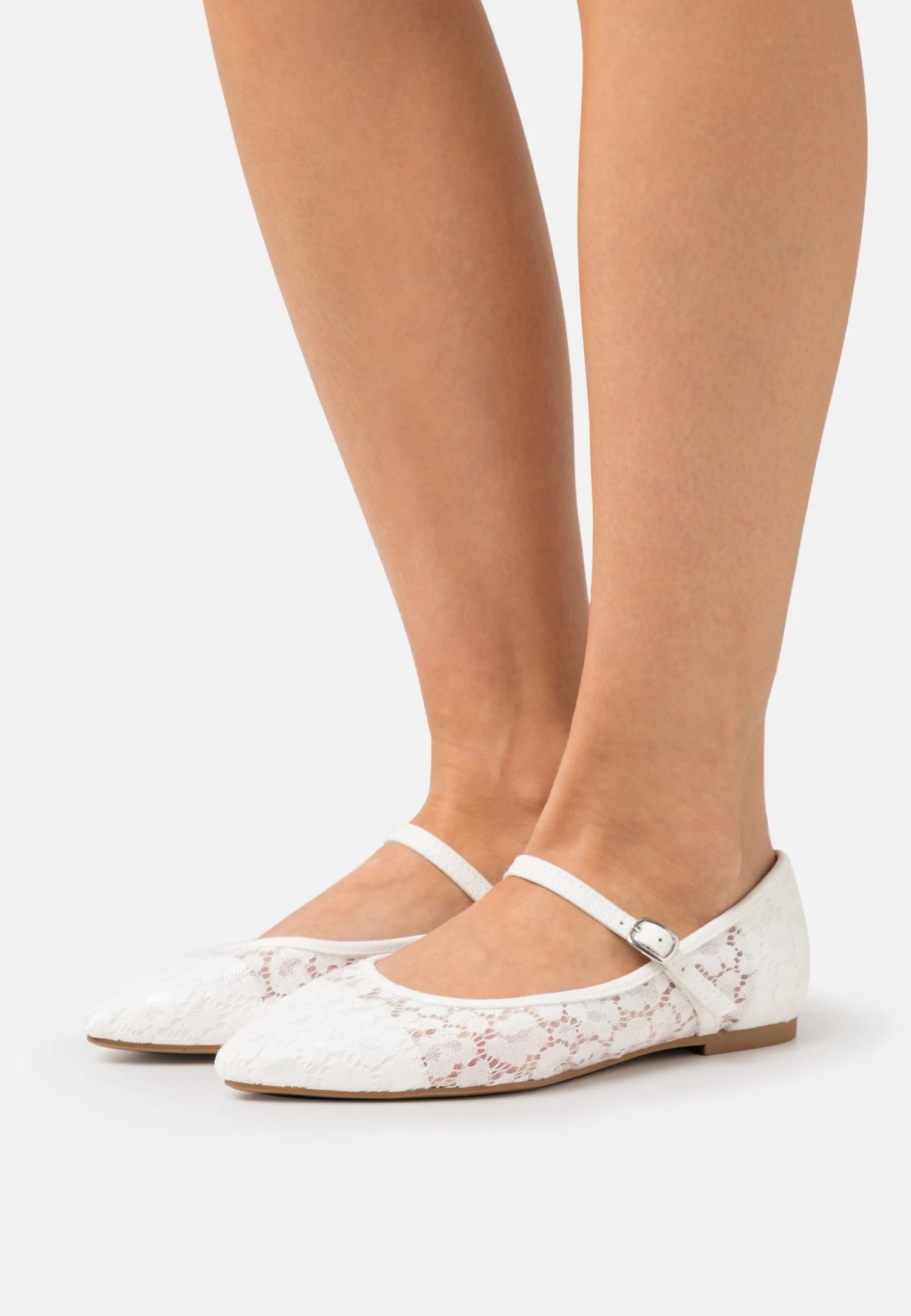 Ballerina'S Met Enkelbandjes - White 3 Ballerina'S Met Enkelbandjes - White