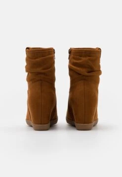 Anna Field Winter Boot - Enkellaarsjes Met Sleehak - Cognac -Anna Field 06126f7290e948a6b7fcd03b128e7806