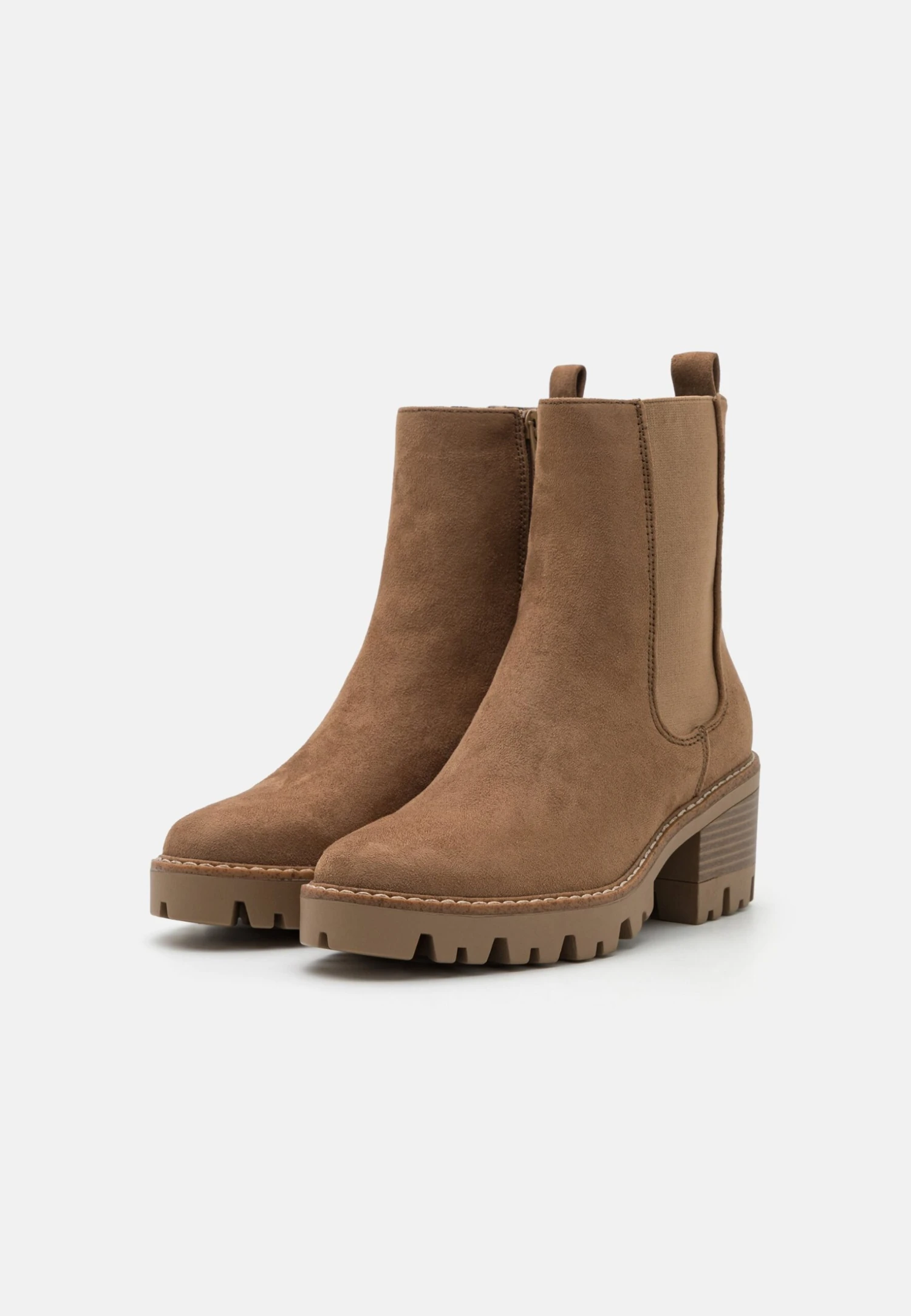 Anna Field Enkellaarsjes Met Plateauzool - Taupe 5 Anna Field Enkellaarsjes Met Plateauzool - Taupe - Afbeelding 3