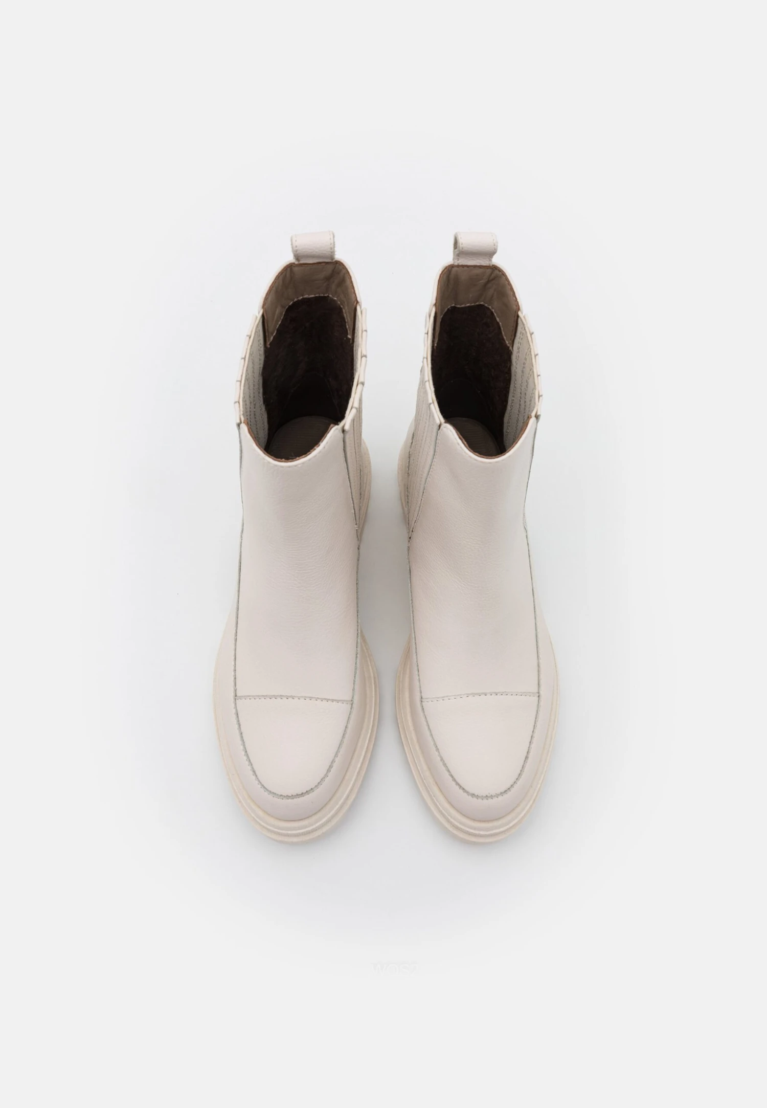 Anna Field Leather - Enkellaarsjes Met Plateauzool - Off-White 7 Anna Field Leather - Enkellaarsjes Met Plateauzool - Off-White - Afbeelding 6