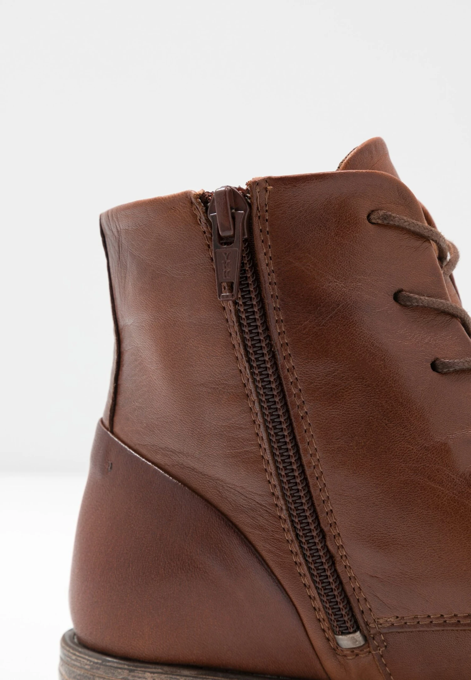 Anna Field Leather Booties - Korte Laarzen - Cognac 4 Anna Field Leather Booties - Korte Laarzen - Cognac - Afbeelding 3