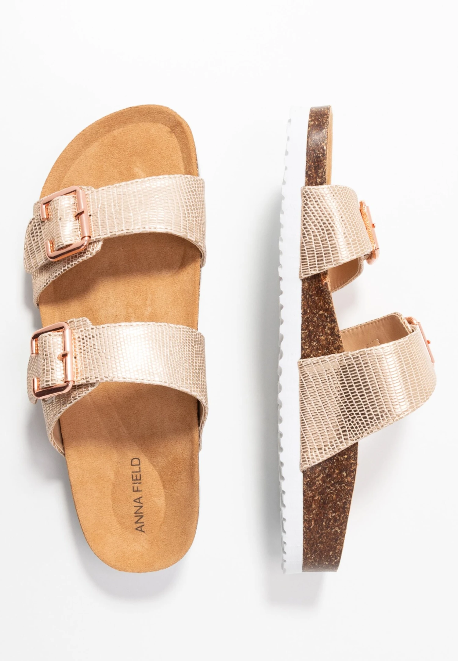 Anna Field Pantoffels - Rose Gold 6 Anna Field Pantoffels - Rose Gold - Afbeelding 4