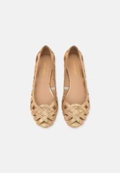 Anna Field Leather - Peeptoe Ballerina'S - Gold 15 Anna Field Leather - Peeptoe Ballerina'S - Gold -Anna Field 5ed49c51e4074e6f90688af78276e003