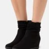 Anna Field Winter Boot - Enkellaarsjes Met Sleehak - Black -Anna Field 647b344f479e4770bec6659ef9b772cc