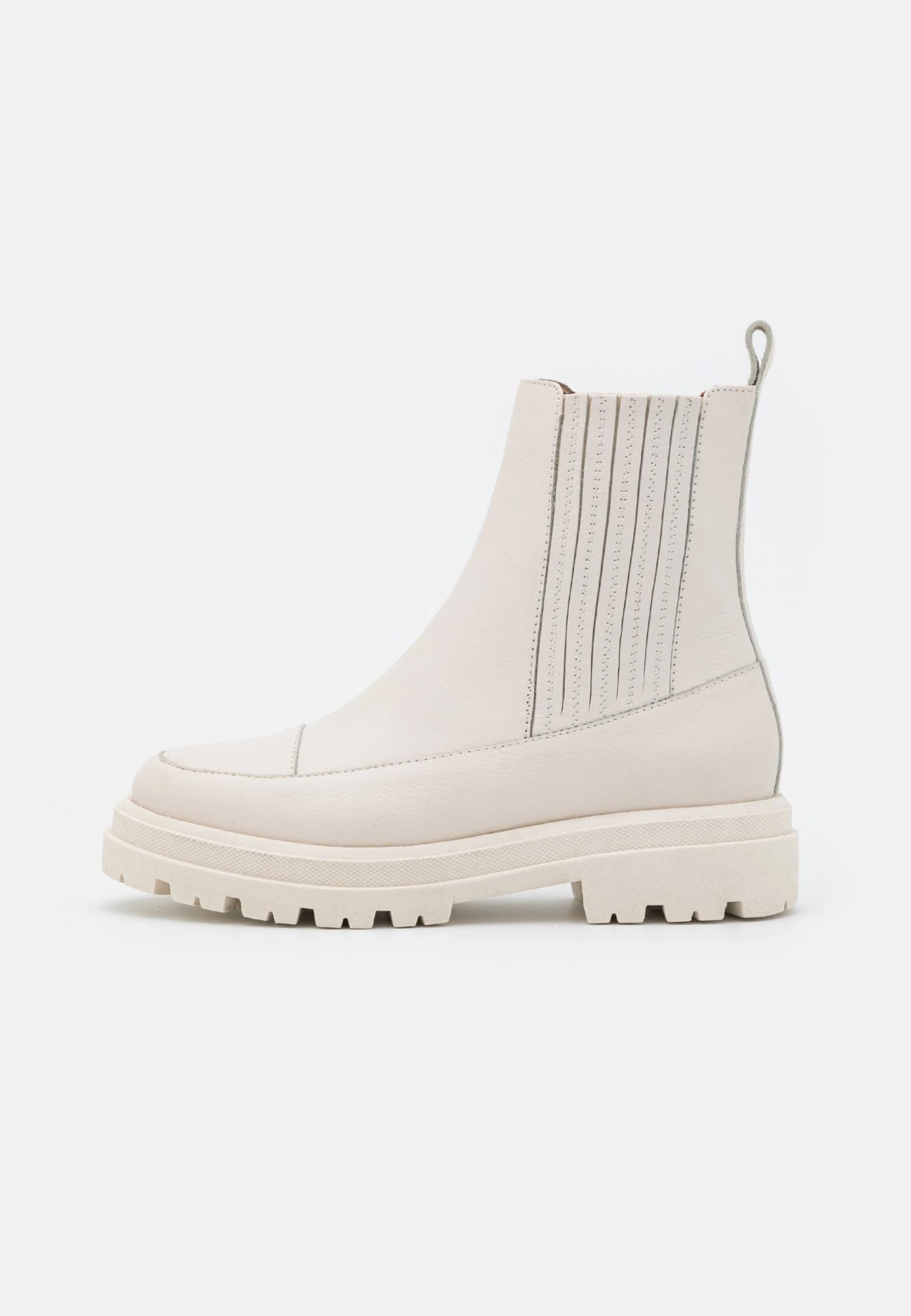 Anna Field Leather - Enkellaarsjes Met Plateauzool - Off-White 3 Anna Field Leather - Enkellaarsjes Met Plateauzool - Off-White - Afbeelding 2