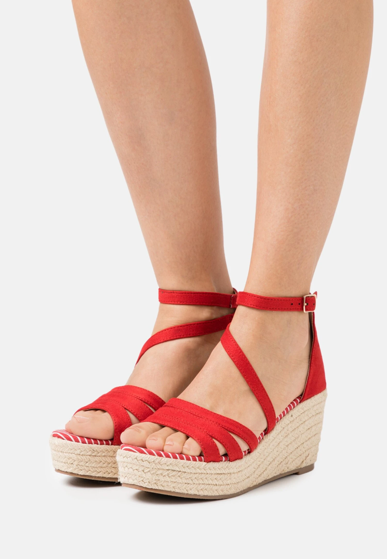 Anna Field Sandalen Met Plateauzool - Red 3 Anna Field Sandalen Met Plateauzool - Red