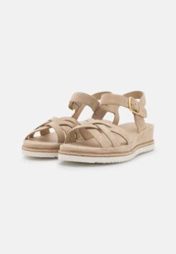 Anna Field Leather - Sandalen Met Sleehak - Beige -Anna Field 8297b92a5b25491a8d627a8800e3ab2b