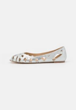 Anna Field Leather - Peeptoe Ballerina'S - Silver -Anna Field a2763b60735e4bf681f4427afbf2e718