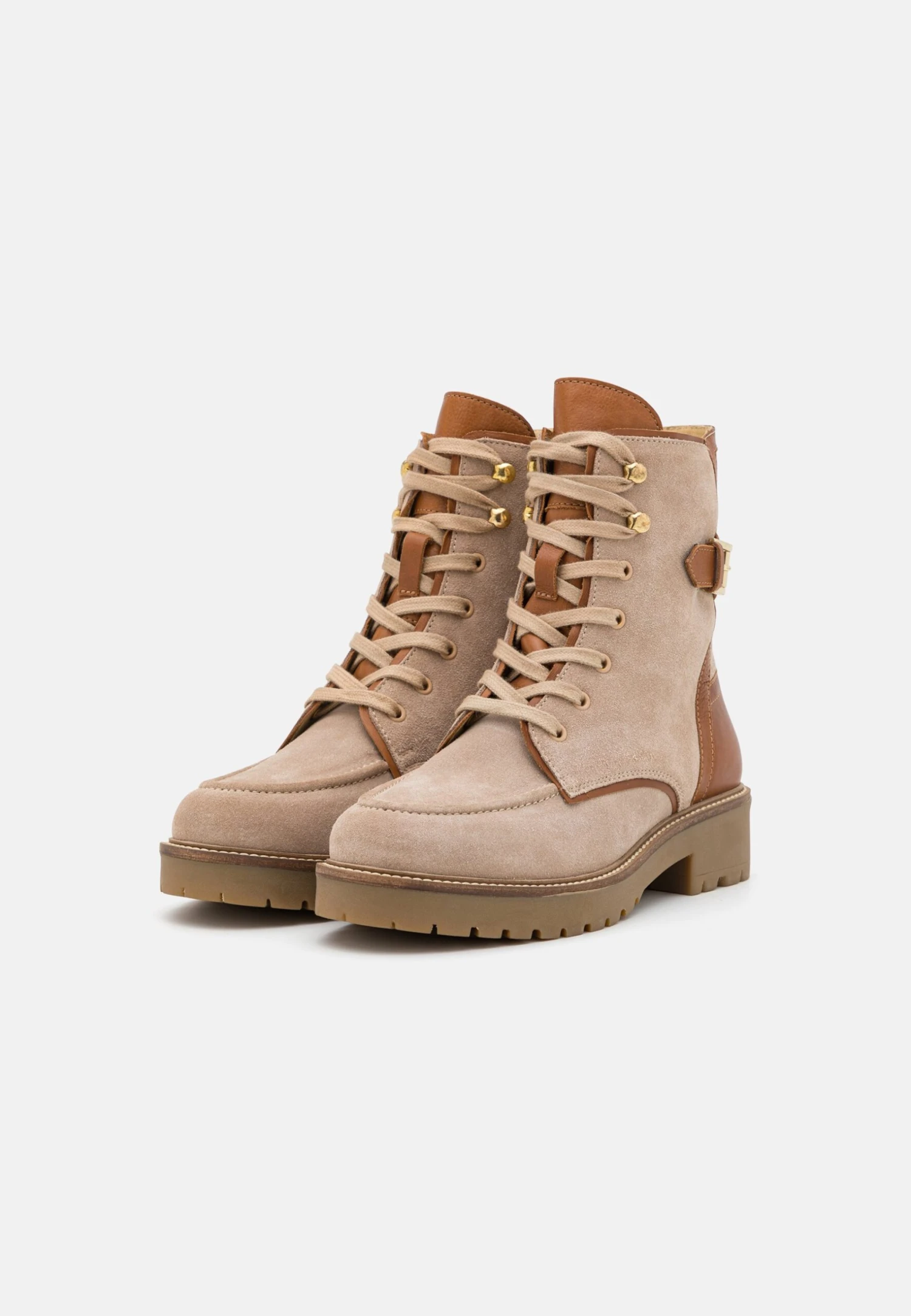 Anna Field Leather- Veterboots - Taupe 5 Anna Field Leather- Veterboots - Taupe - Afbeelding 3