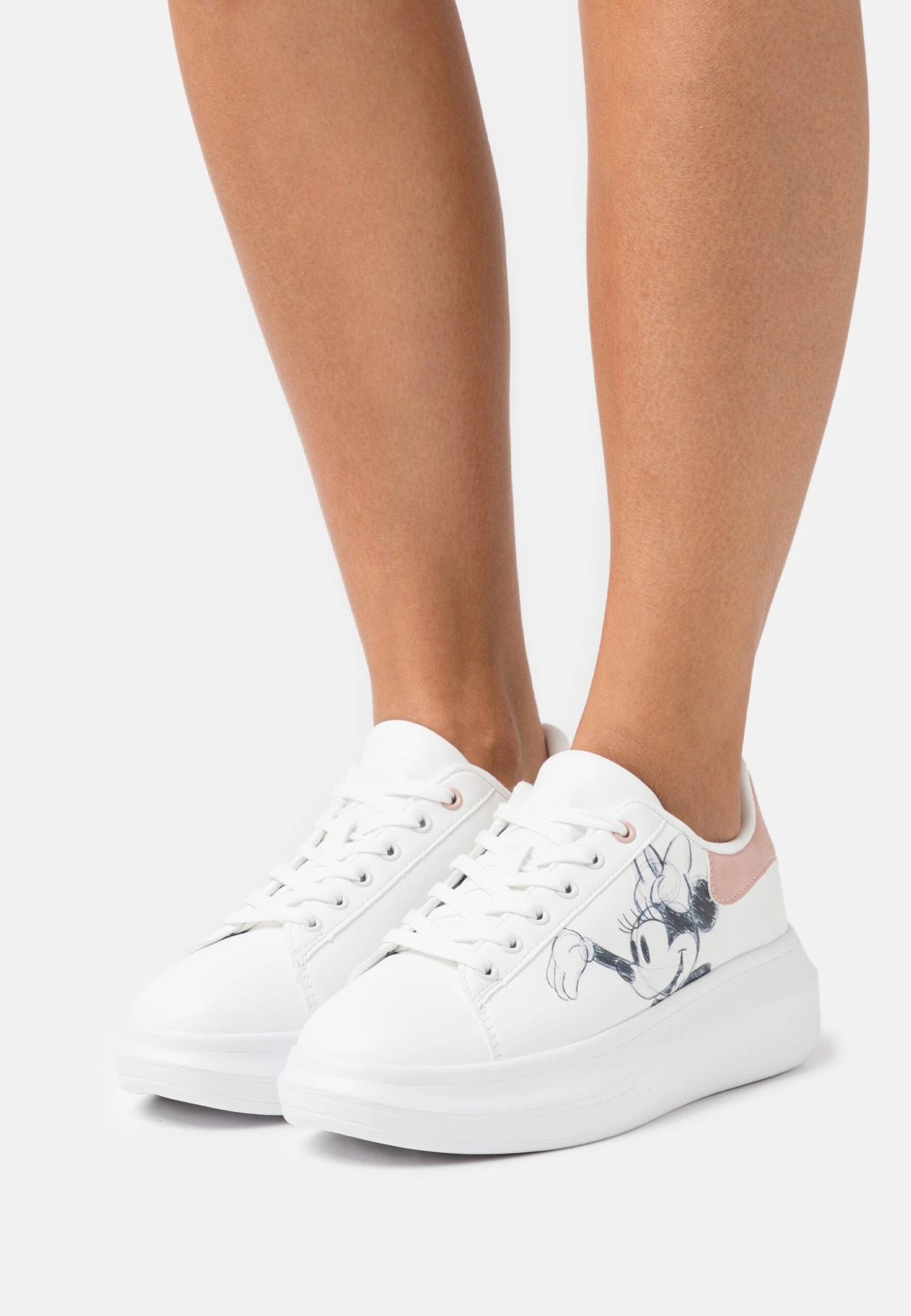 Anna Field Disney Mickey Mouse - Sneakers Laag - White/Light Pink 3 Anna Field Disney Mickey Mouse - Sneakers Laag - White/Light Pink