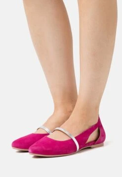 Anna Field Leather - Ballerina'S Met Enkelbandjes - Pink