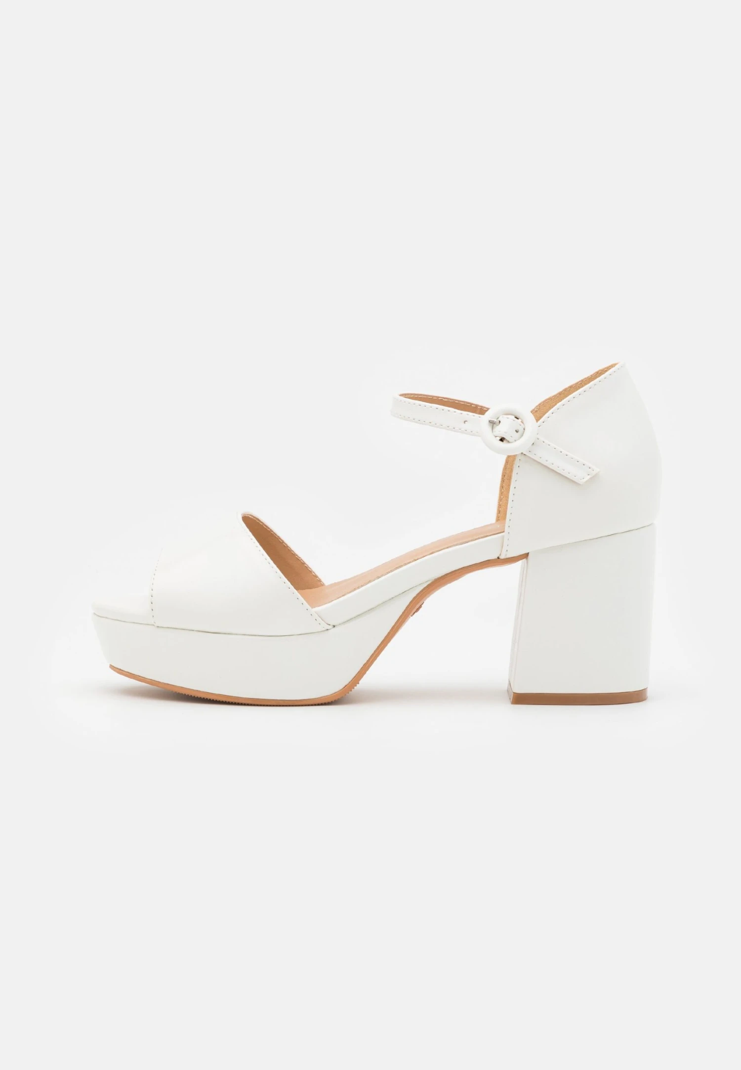 Anna Field Sandalen Met Plateauzool - White 4 Anna Field Sandalen Met Plateauzool - White - Afbeelding 2