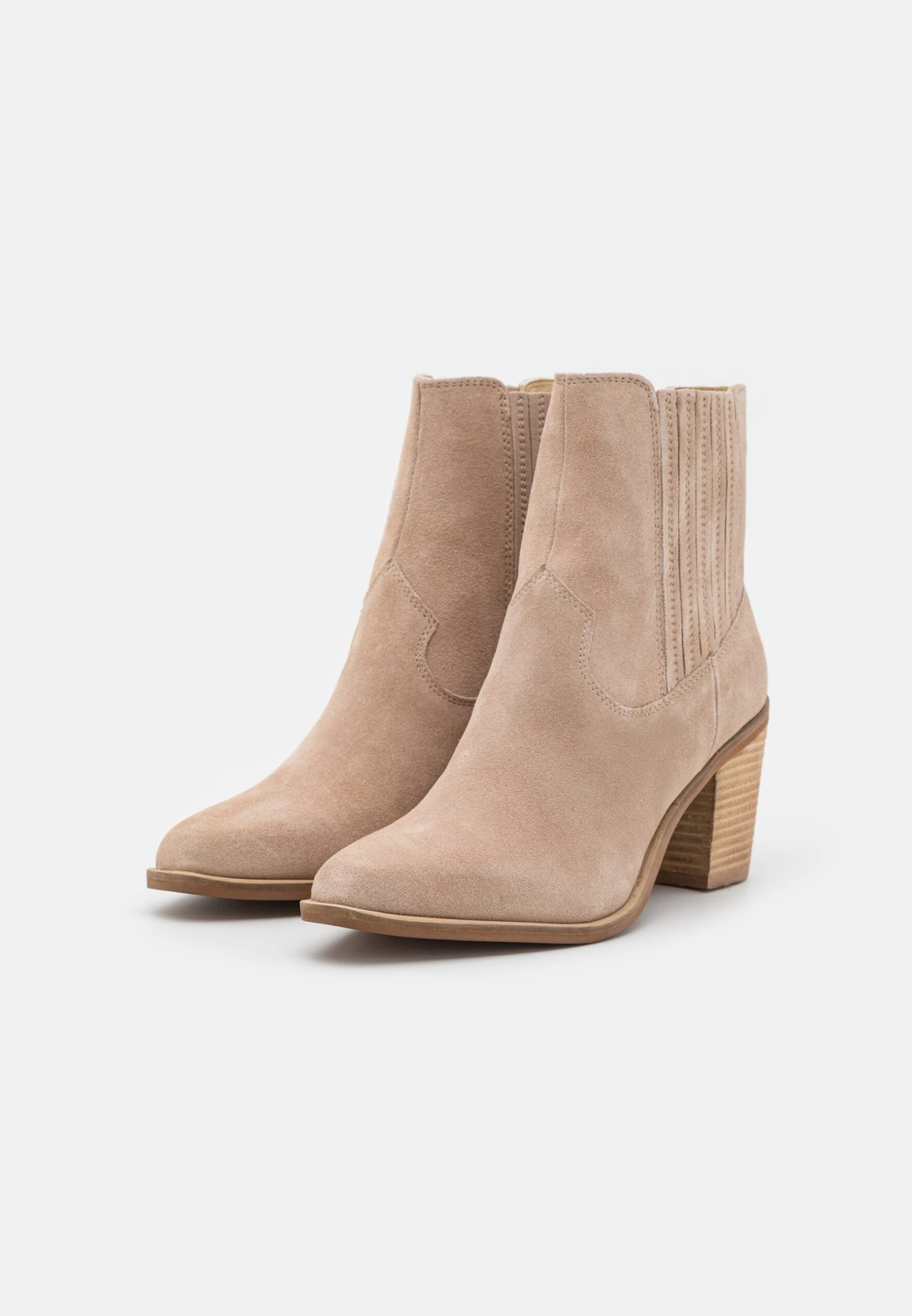 Anna Field Leather - Cowboy-/Bikerlaarsjes - Beige 5 Anna Field Leather - Cowboy-/Bikerlaarsjes - Beige - Afbeelding 3