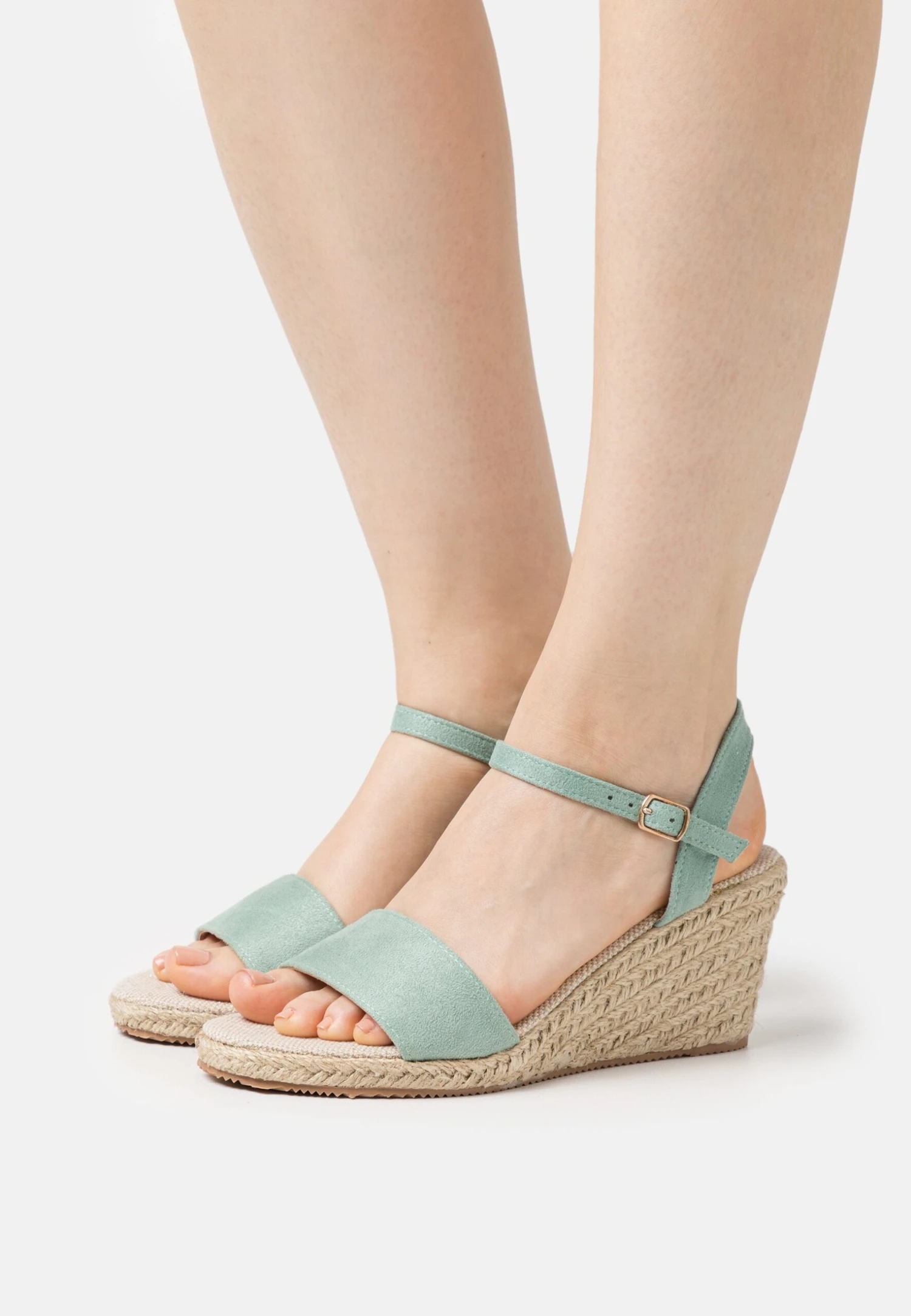 Anna Field Sandalen Met Sleehak - Mint 3 Anna Field Sandalen Met Sleehak - Mint