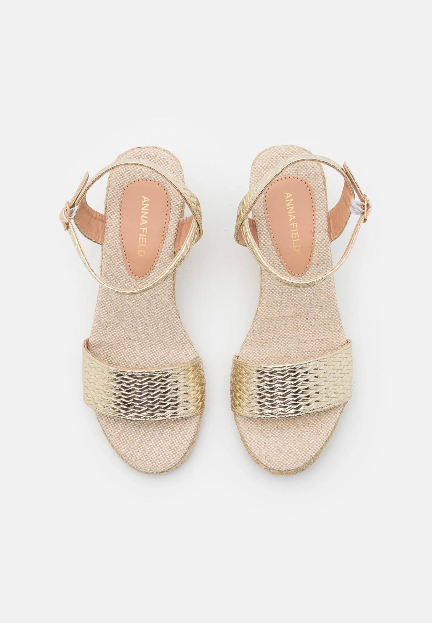 Anna Field Sandalen Met Sleehak - Gold 8 Anna Field Sandalen Met Sleehak - Gold - Afbeelding 6