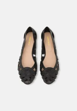 Anna Field Leather - Peeptoe Ballerina'S - Black -Anna Field f21e6140d2db44888c0ce45862efd021